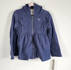 Calvin Klein Blue Zip Up Hoodie